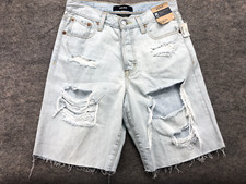 Aero Shorts Size 4 90s High Rise Cut Off Destroyed Light Wash Nwt