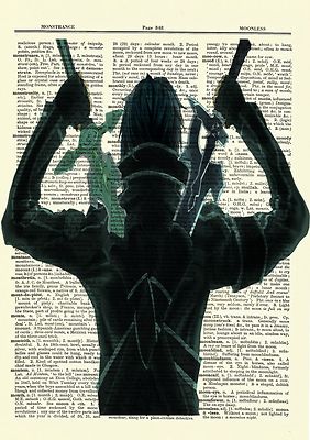  Sword Art Online Kirito Anime Dictionary Art Print Poster Picture SAO Manga