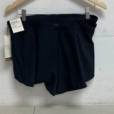 CALIA Women's 3 in Kick It Up Mid Rise Relaxed Shorts Pure Black Summer WAX12261