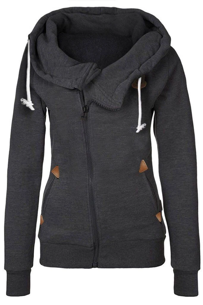 Cupshe warm it clearance up zip hooded sweatshirt