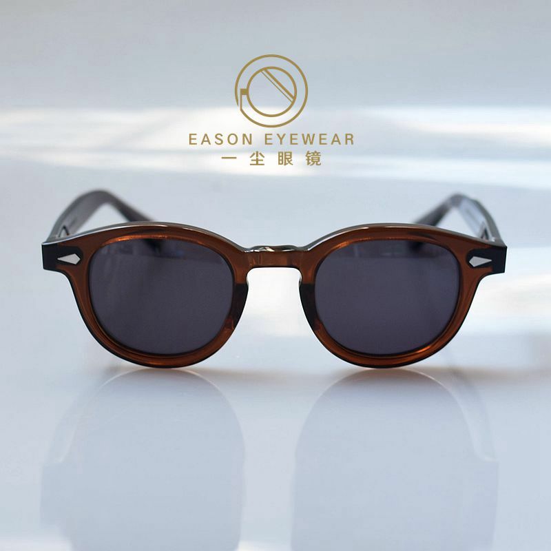 LARGE Men's Brown Polarized Sunglasses Johnny Depp Black Glasses UV400 Unisex LARGE Men's Brown Polarized Sunglasses Johnny Depp Black Glasses UV400 Unisex