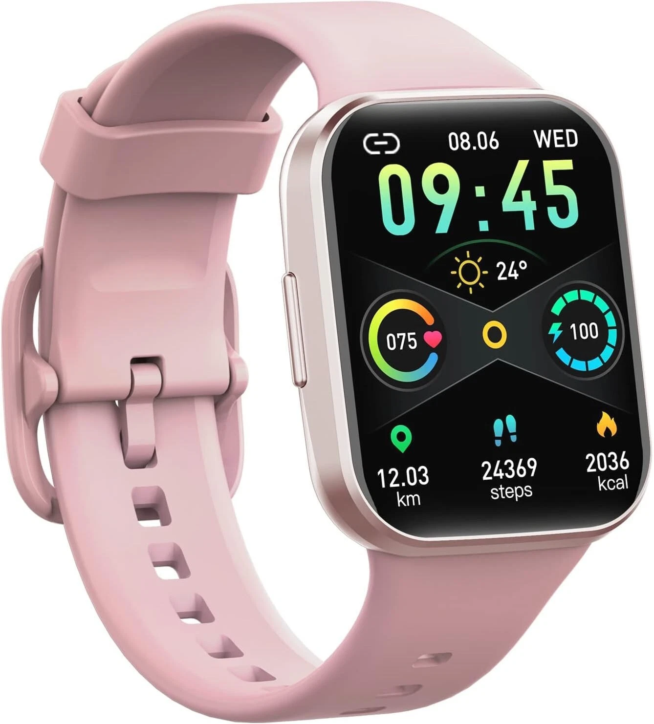 Smart Watch Men Women with Phone Function Wristwatch Sports Watch for Android IOS