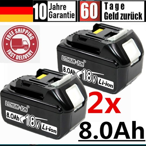 2x 18V LXT Akku Für Makita 8Ah BL1830 BL1860B BL1850B TD251 Led Anzeige NEU DE - Photo 12/12