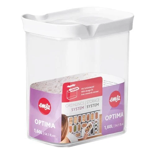 Contenitore Snack Emsa Clip & Go Con Inserti, 1.20 L, Trasparente/verde, Ermetico, Lavabile In Lavastoviglie E Microonde