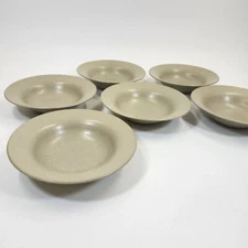 Lindt Stymeist Sand Soup Bowls Lot of 6 Stoneware Round Discontinued Set 1990s