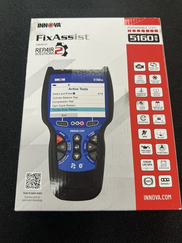 INNOVA 5160RS, OBD2 Bidirectional Scan Tool, OE-Level All System Diagnostics NEW - 第 1/2 張圖片