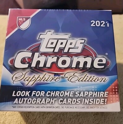 2021 Topps Chrome Sapphire Edition Hobby Box MLS Major League Soccer - SEALED