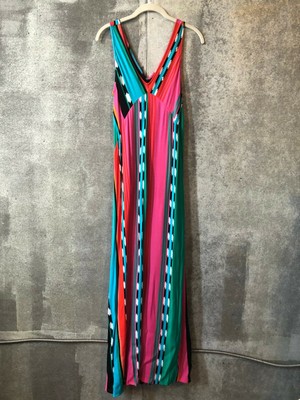 bright coloured maxi dress