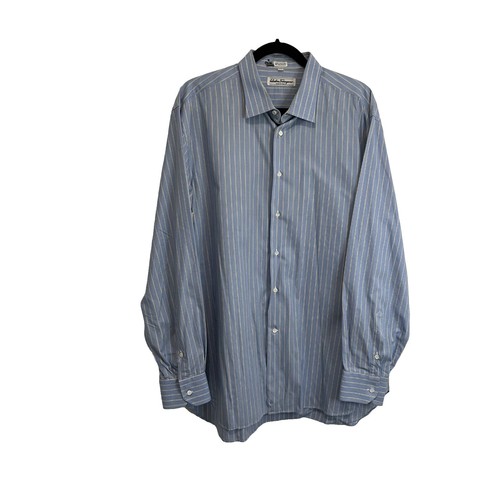 Salvatore Ferragamo Multicolor stripes Cotton Shirt Size XXL Made