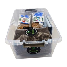 Mushroom Monotub Growing Kit -Rye Grain Spawn Bags Substrate How to Grow At Home