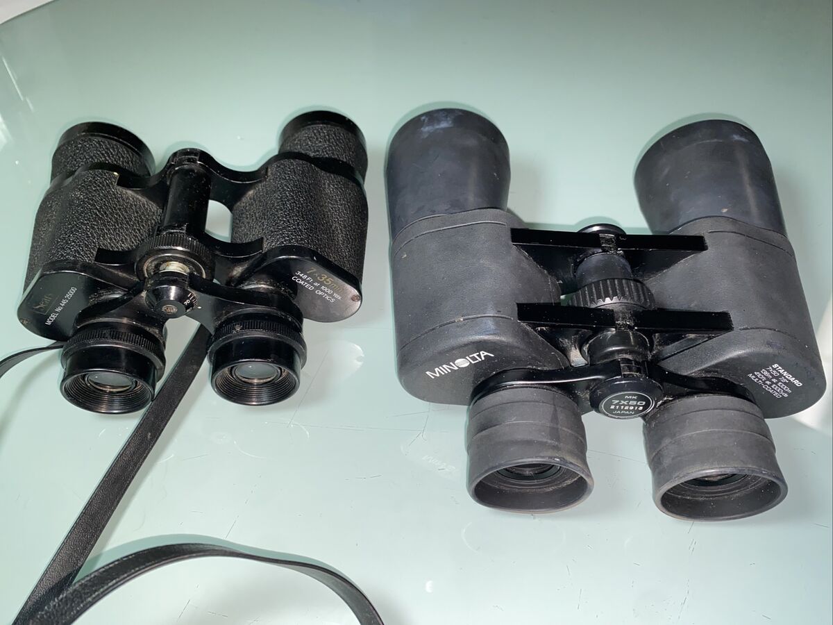 Lot Of 2 Minolta Mk 7x50 Standard 7.8 410ft & SEARS 7x35mm Lot Of 2 Minolta Mk 7x50 Standard 7.8 410ft & SEARS 7x35mm