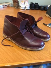 clarks wallace cola suede