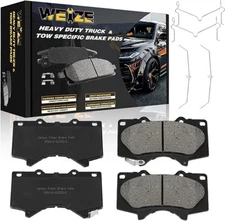 WEIZE Front Carbon Fiber Ceramic Brake Pads, Truck and Tow Brake Pads Set