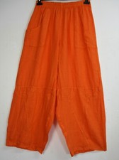 LAGENLOOK 100% LINEN ITALIAN TROUSERS 8 COLS 3 SIZES : Plus:1 Plus:2 Plus Plus:3