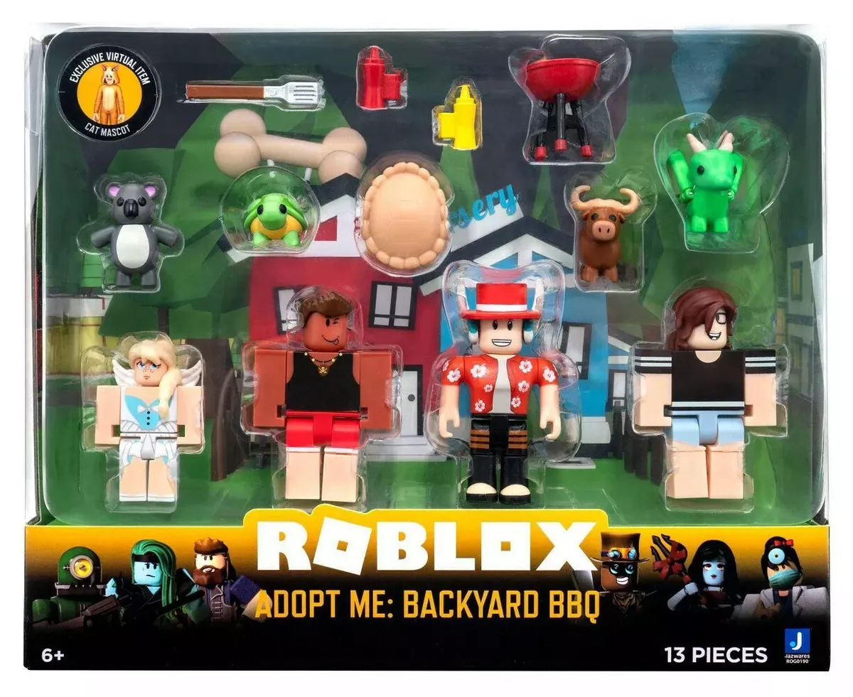 Roblox Adopt Me Backyard BBQ 3 Action Figure 4-Pack Jazwares - ToyWiz