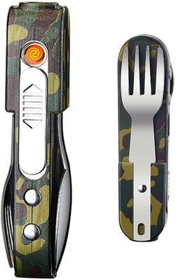Electronic Lighter Multi-Function Creative Outdoor Windproof Flashlight