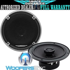 IMAGE DYNAMICS ID6 6" CAR AUDIO 4 OHM 2 WAY SILK TWEETERS COAXIAL SPEAKERS NEW