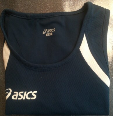 ASICS - TANKTOP / RUDERGERÄT - GRÖSSE XXS - FARBE SCHWARZ-WEISS - GEMISCHT