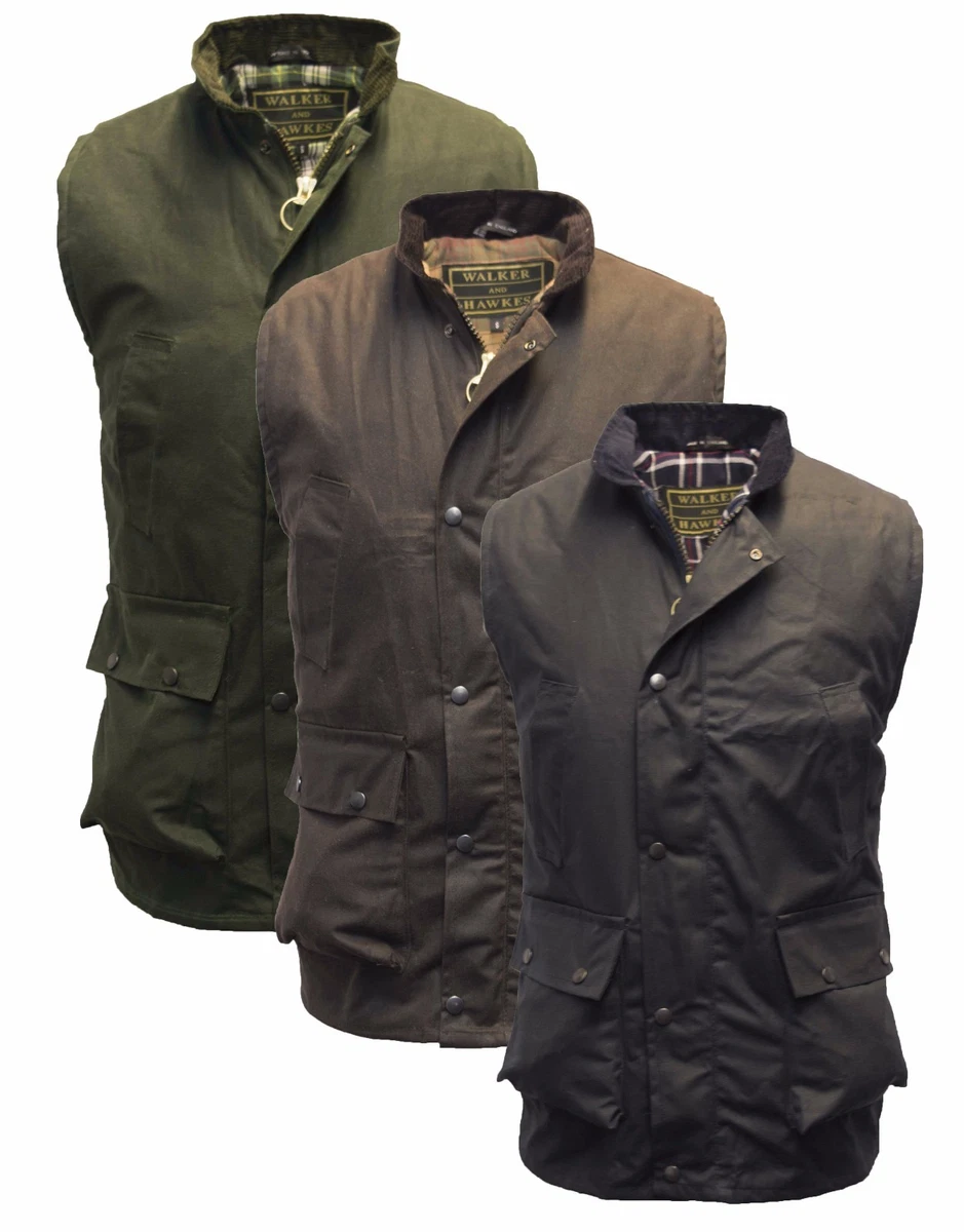 Walker & Hawkes - Mens 100% Waxed Cotton Greendale 3-1 Padded Jacket