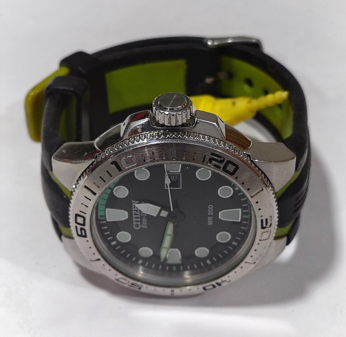 E168-S080100 CITIZEN ECO-DRIVE BLACK DIAL MEN WATCH C2-28 | eBay