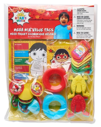 RYAN'S WORLD Birthday Party Plates Napkins Banner Gummies Toys Favors Cups Masks - Picture 21 of 31