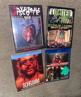 4 MOVIE LOT Green Elephant Schramm 3 Psychopaths Sinful Dwarf HORROR GORE
