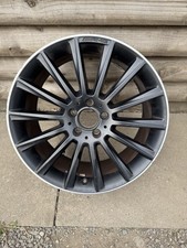 1 X GENUINE MERCEDES C CLASS AMG 19" BLACK ALLOY WHEEL W205 REAR C43 A2054016600