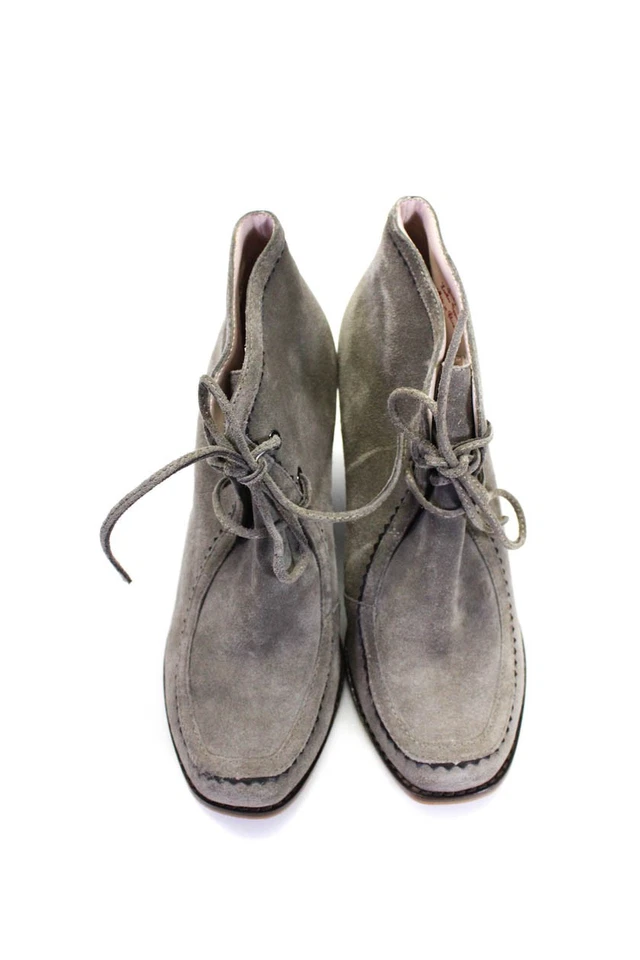 Женские замшевые клинья на шнуровке Plenty от Tracy Reese серые размер 37,5 7,5 - Изображение 2 из 4