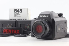 Lens CLA'd MINT 3 Film Back Camera Pentax 645N SMC A 75mm F2.8 From JAPAN