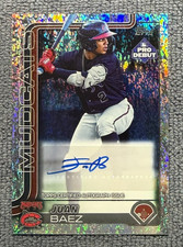 JUAN BAEZ 2025 Topps Pro Debut AUTO SPARKLE FOIL #/175 Brewers