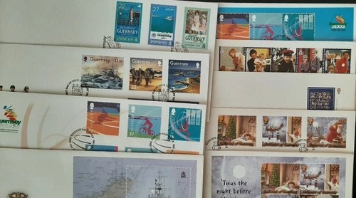 z(GGY-254) GUERNSEY 2003 FDC set of (8) First Day Covers (ALL pictured)