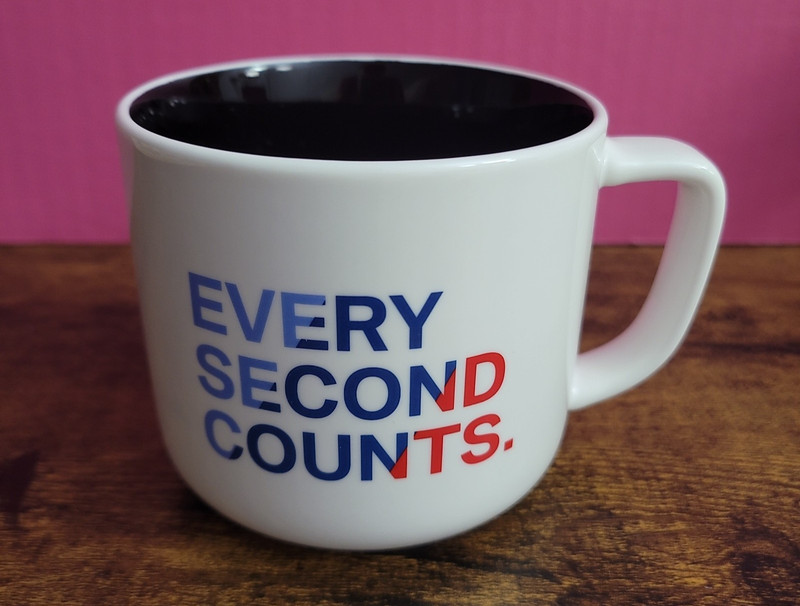 BMW M MOTORSPORT COLLECTION Licensed Mug Every Second Counts RARE Official Boxed