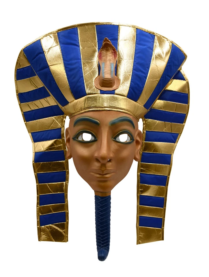 Nicky Bigs Gold Pharaoh Mask King Tut Costume Headdress Halloween Cosplay - Image 4 of 4