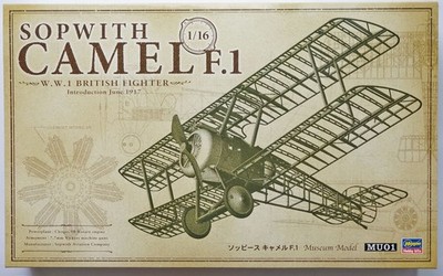 HASEGAWA 1/16 Sopwith CAMEL F1 MU01 scale model kit 4967834500310
