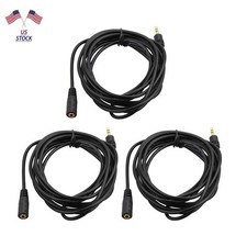 3.5mm Stereo Audio Female to Male Extension Cable for Mp4 Mp3 Mobile Phone NEW