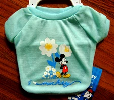 Mickey Mouse & Friends Dog Apparel Fetch Shirt For Pets Disney Size XS New G