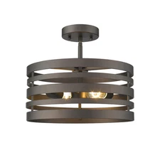 Chloe 2-light Oil Rubbed Bronze Semi-Flush Bronze
