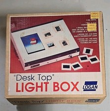 Vintage Logan No. 810 Desk-Top Light Box Tracing Slide Viewing Tested Works