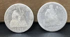 1889 & 1891 Philadelphia Mint Silver Seated Liberty Dime