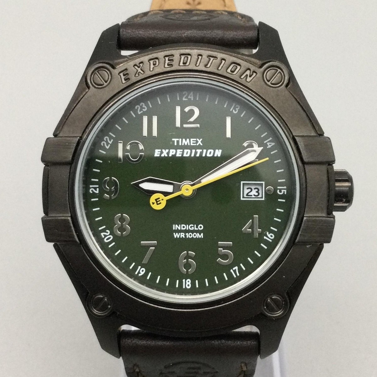 Timex Expedition Metal Field Mens Watch 41mm Green Dial Date