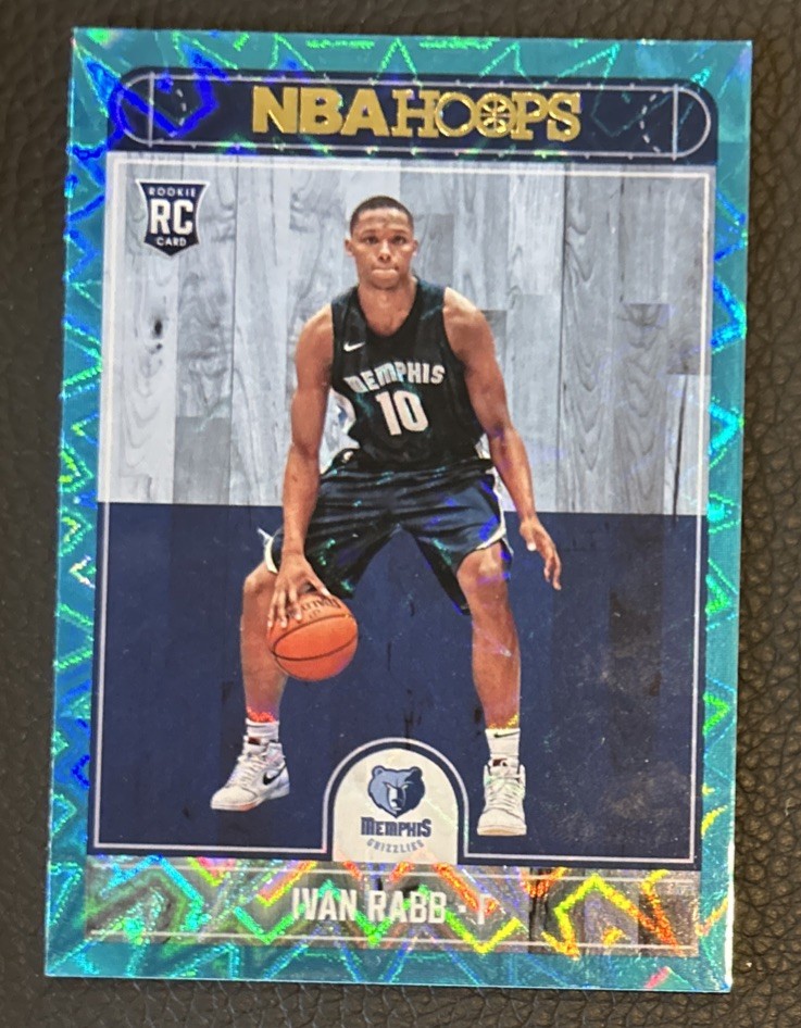 2017-18 Panini NBA Hoops Teal Explosion Ivan Rabb #285 Rookie RC