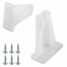 Kitchen Drawer Rail Bracket Compatible with Prime-Line R 7240, White Nylon Drawe
