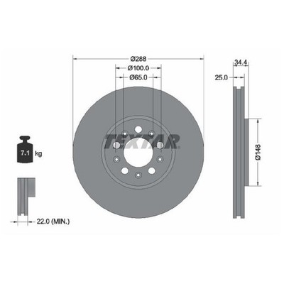Textar 2 Bremsscheiben + 1 Satz Beläge vorne 26013540