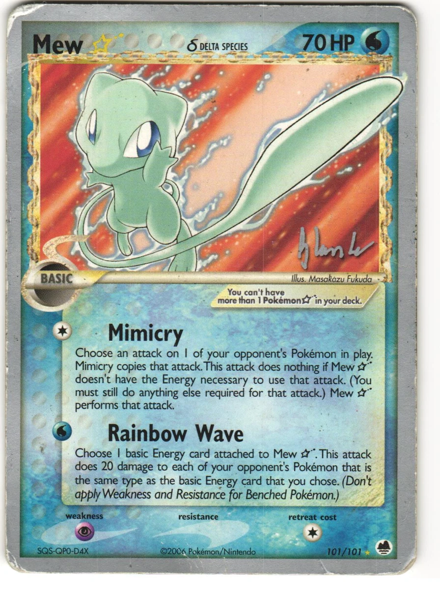 Mew Star Pokémon TCG Cards for sale | eBay