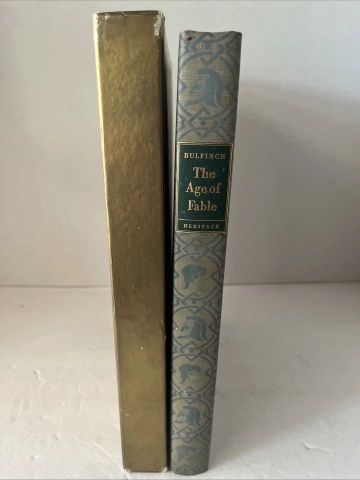The Age of Fable by Thomas Bulfinch Heritage Press Slipcase Sandglass Included Foto 3 de 4