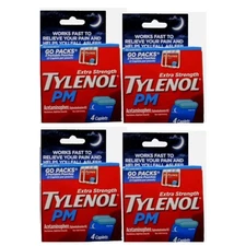 Tylenol PM Extra Strength Pain Reliever & Sleep Aid, 4 Count, 4 Pack  EXJUN27