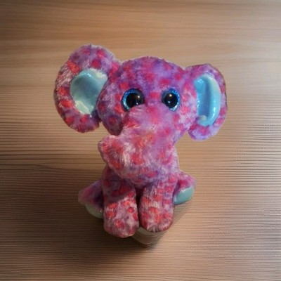 Midwood Brands Cuddly Critters Pink & Blue Elephant Sparkle Eyes 7 