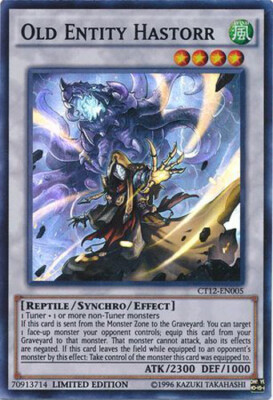 Yu-Gi-Oh Card - CT12-EN005 - OLD ENTITY HASTORR (super rare holo) - NM
