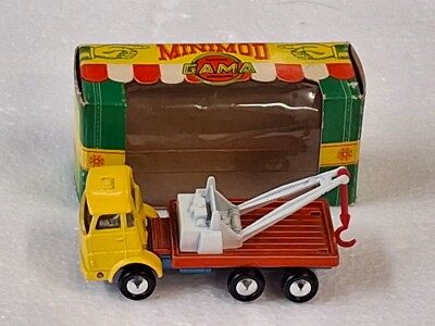 Gama Minimod: Henschel Abschleppwagen gelb/rot OVP