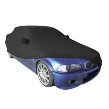 Indoor car cover fits BMW 3-Series (E46) with mirror pockets Bespoke Black